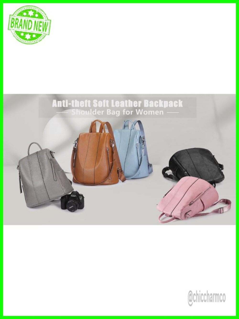 Genuine Leather Women's Backpack Rucksack Daypack With Tablet Pocket For Work View 6